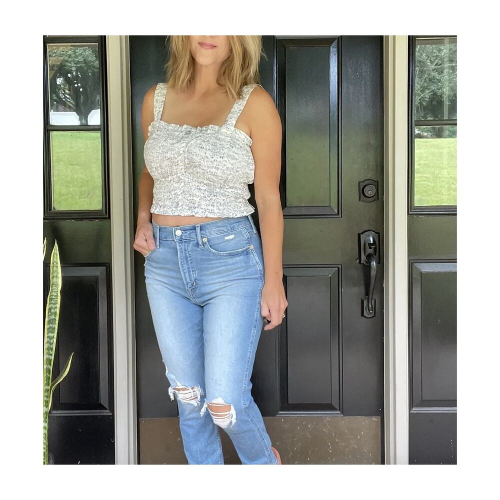 Smocked Crop Top